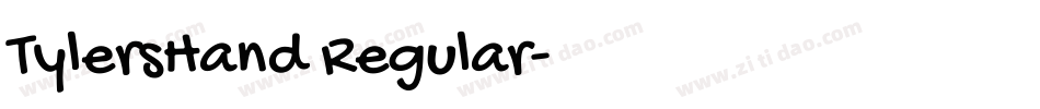 TylersHand Regular字体转换